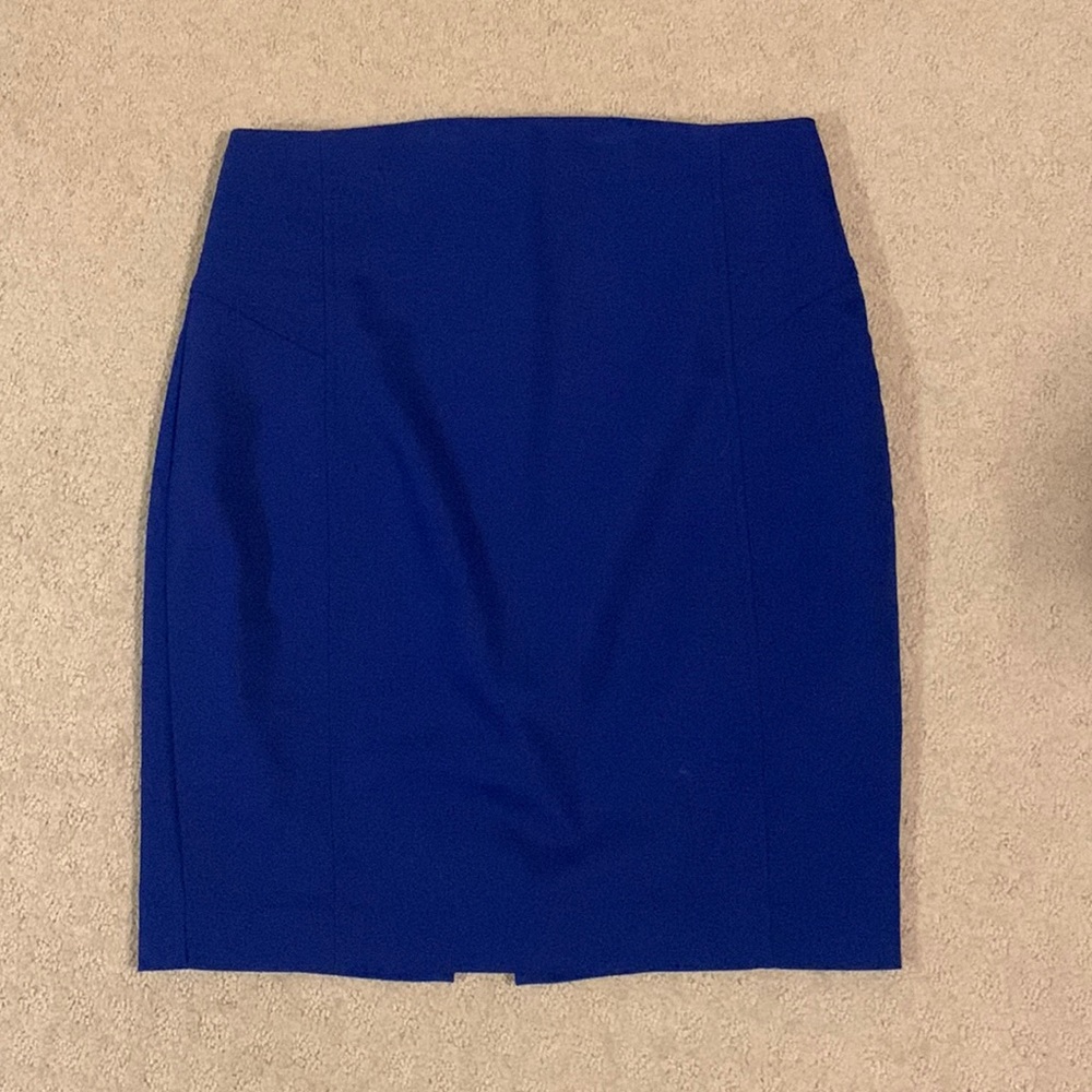 Express Royal Blue Pencil Skirt 6 - Picture 2 of 8